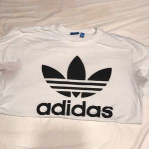 Adidas originals tee white mens medium
